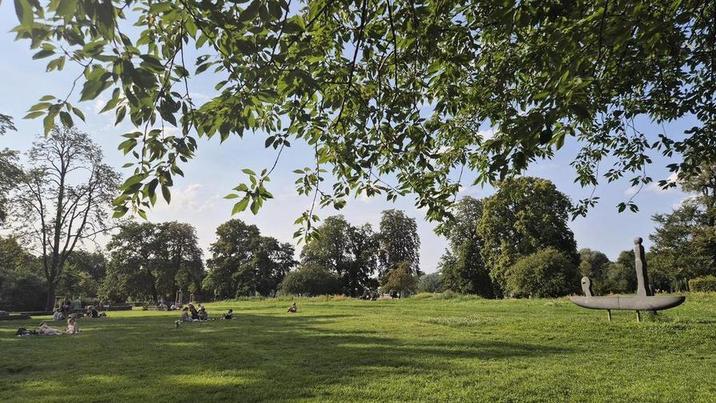 Summer noon in parks in Berlin