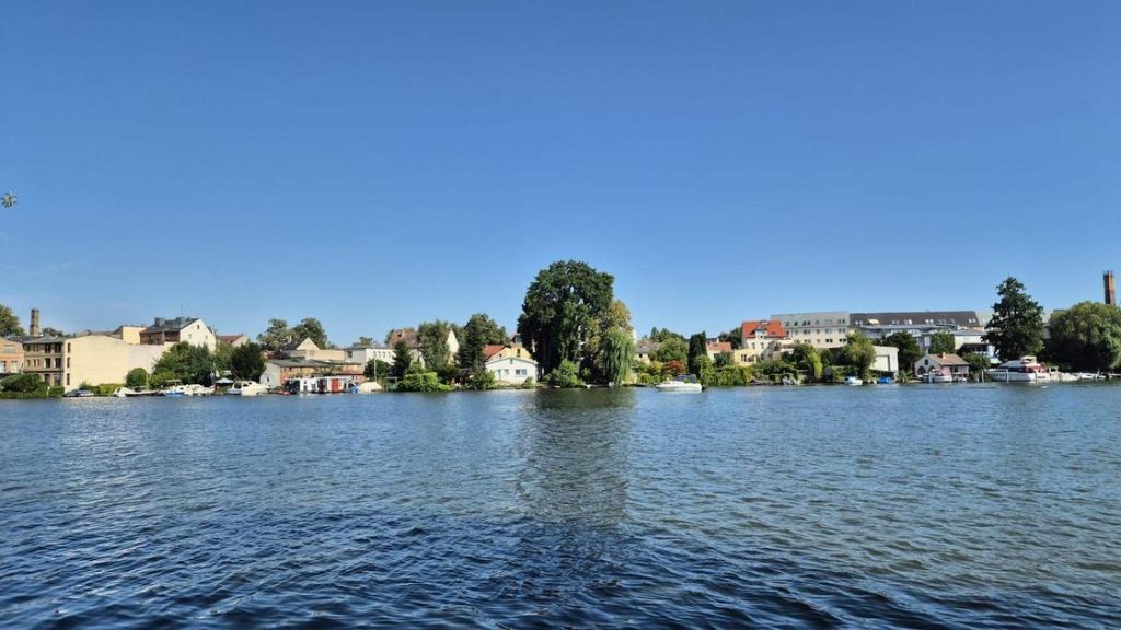 Amazing Spree lake in Berlin