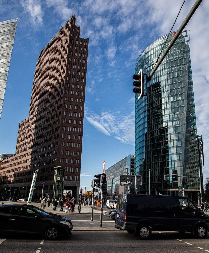 Modern architecture in Potsdamer Berlin