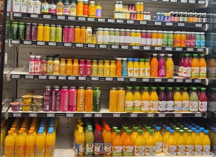 Amazing fresh fruit juices variety