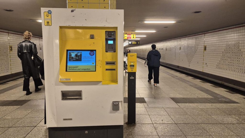 BVG Ticket machine in UBahn station - Exist in almost any station.