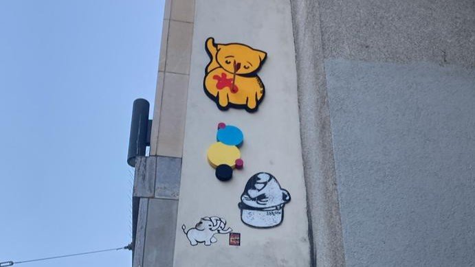 Wounded cat in Berlin - Sometime you will find the same cat in several spots