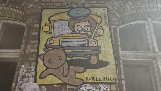 Little Lucy trying to run over her cats - East Berlin